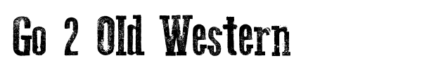 Go 2 Old Western font preview